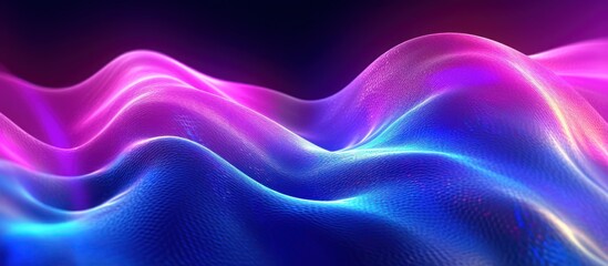 Fototapeta premium Abstract Digital Waveforms in Vibrant Hues