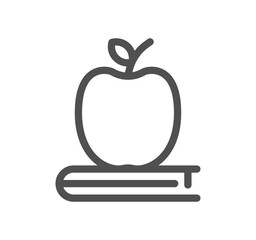 Books related icon outline and linear vector.
