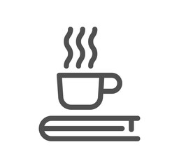 Books related icon outline and linear vector.
