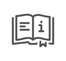 Books related icon outline and linear vector.
