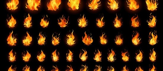 Animated Fire Flames for Game Design