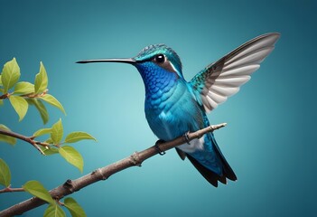 Fototapeta premium hummingbird on flower