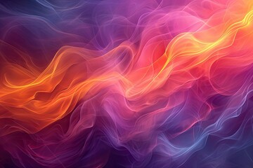 Obraz premium Vivid abstract swirls in red, purple, and orange hues.