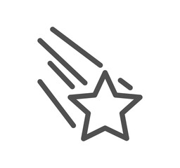 Star related icon outline and linear vector.

