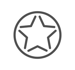 Star related icon outline and linear vector.
