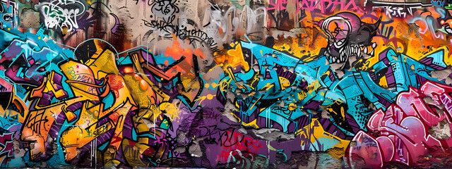 Colorful Urban Graffiti Art