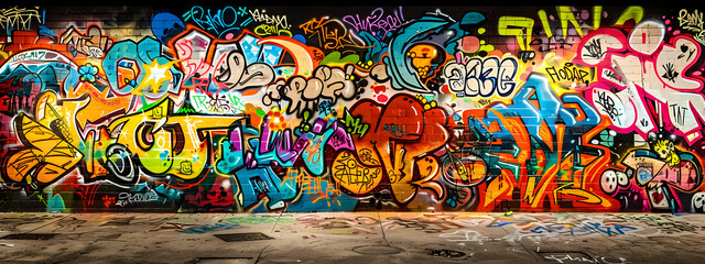 Colorful Urban Graffiti Art
