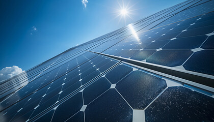 Serene Solar Panels - Minimalist High-Definition Wallpaper in Elegant Gray Tones for Eco-Friendly Design Enthusiasts