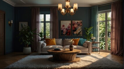 Living room in classic style