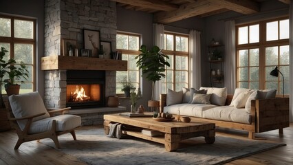 Living room in classic style