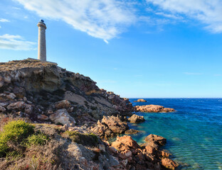 Fototapeta premium Cabo de Palos lighthouse (Spain).