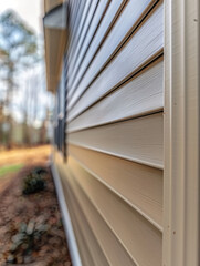 Obraz premium Close-up of house siding, showcasing exterior texture and design.