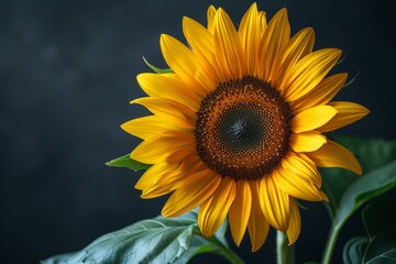 Obraz premium Close-Up of a Vibrant Sunflower