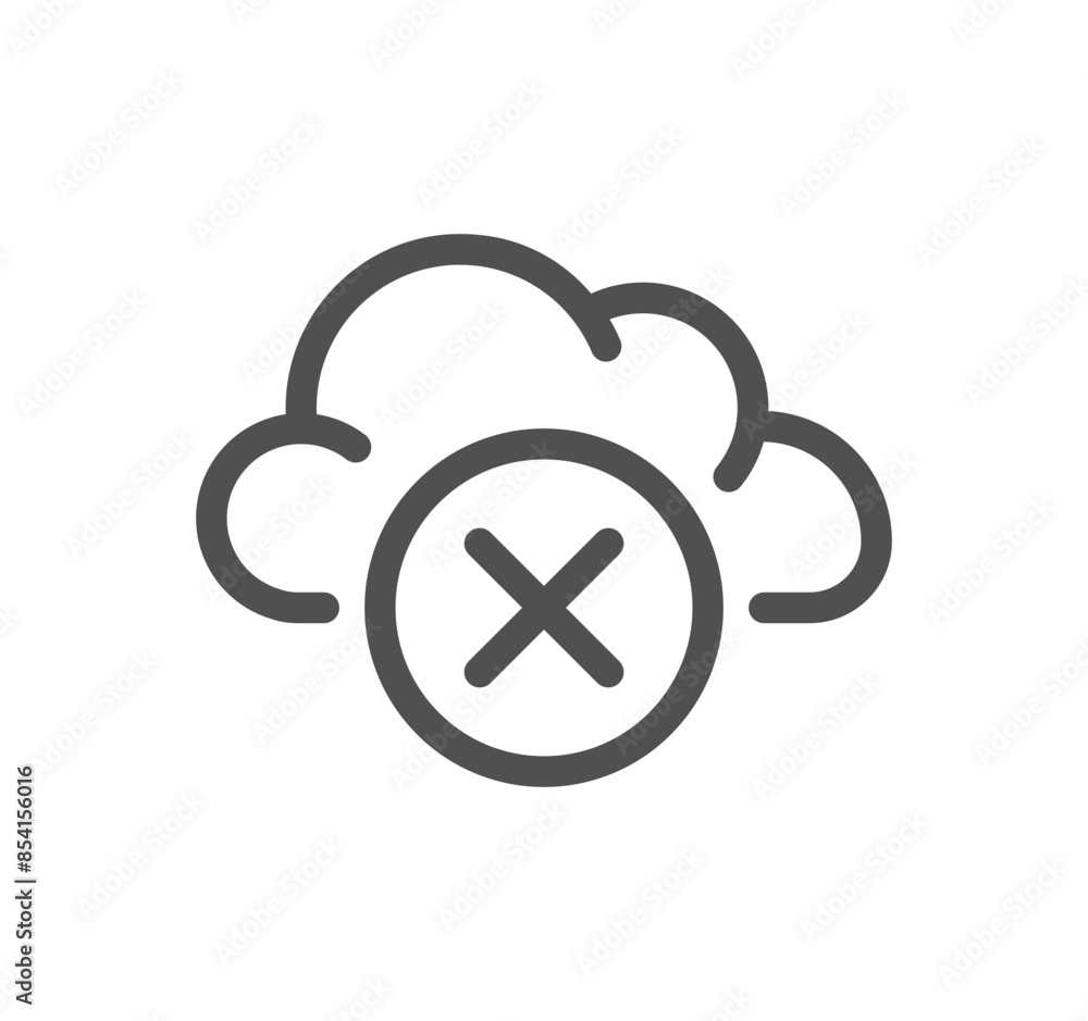 Poster data exchange related icon outline and linear vector.