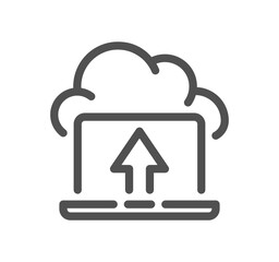 Data exchange related icon outline and linear vector.
