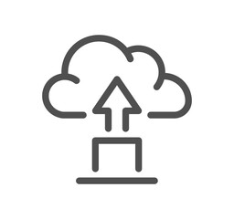 Data exchange related icon outline and linear vector.
