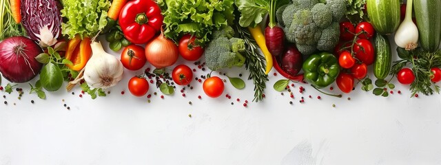 broccoli, tomatoes, cucumbers, peppers