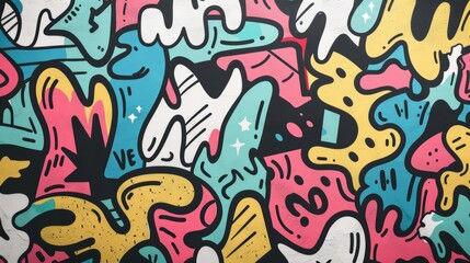 Urban Grunge Pop Art Background for Modern Designs Generative AI