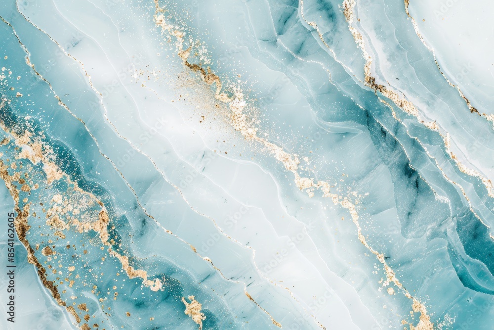Poster luxury ocean wall texture with golden pattern for high-end designs generative ai