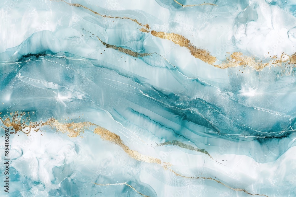 Poster luxury ocean wall texture with shiny golden pattern for high-end designs generative ai