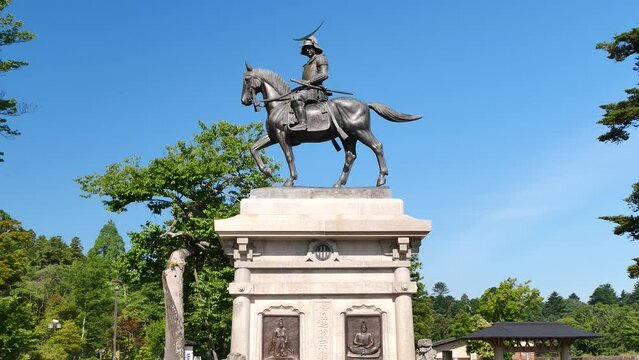 仙台城本丸跡（伊達政宗公騎馬像）【宮城県仙台市】