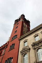 Fototapeta premium Turm des Rathauses in Basel