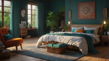 Exclusive but cozy bedroom