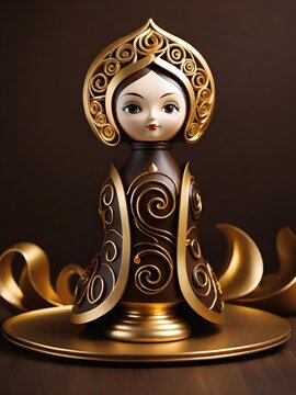 Russian national matryoshka in fantasy.
