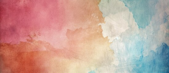 Abstract Watercolor Background with Pastel Hues