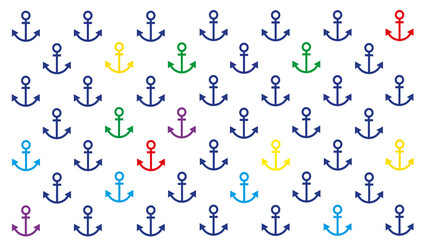 Marine theme on transparent background - designer digital paper