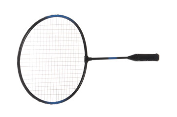 One badminton racket isolated on white. Sport equipment