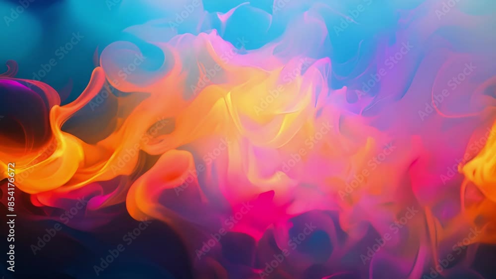 Poster unclear shapes pushing through the resistance driven by their own inner fire.