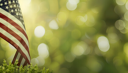 American flag for Memorial Day, 4th of July, Labour Day. Independence Day