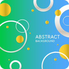 Bright attractive abstract background with graphic elements. A composition of shapes and color spots. A blank for creativity.