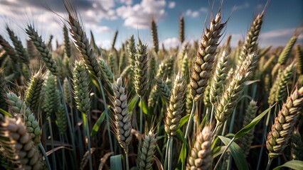 golden wheat field in summer