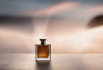A perfume bottle on the table