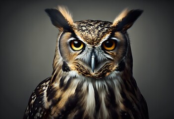 Obraz premium A view of a wise old owl