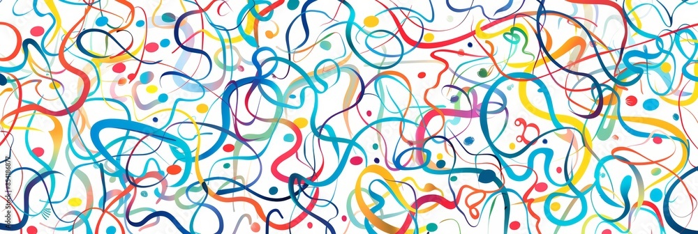 Poster vibrant seamless pattern for creative projects generative ai