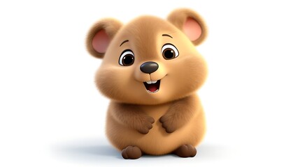 Cute and cuddly, this baby quokka is sure to put a smile on your face.