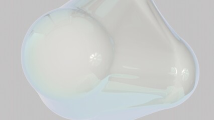 Soft Glowing Spheres Cluster with Gentle Reflections