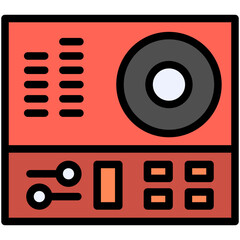 keyboard filled line icon