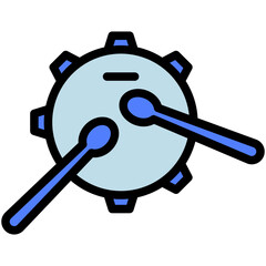 drum filled line icon