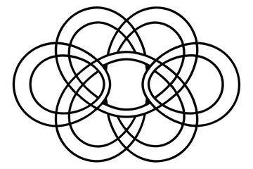 Ancient infinity knot pattern