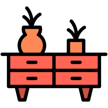 recommend clip art: drawer filled line icon