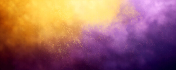 Fototapeta premium Blurred purple, orange and yellow background, with a grainy textured gradient