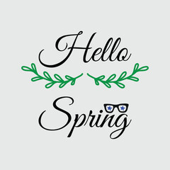Hello spring seasonal banners