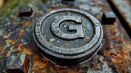 Create a dynamic and energetic photography logo with a bold G symbol accompanied by dynamic lines or swooshes, representing movement