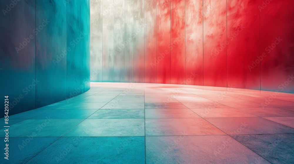 Poster rendering, abstract background with lines and waves. ai stock.