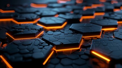 Obraz premium Detailed 3d illustration of explosion power with crushing surfaces. Abstract geometric background.