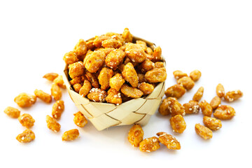 Caramelised peanuts with sesame, Candied peanuts